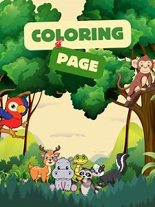 17 Printable Animal Coloring Pages for Kids – Fun Educational Coloring Sheets | Trace & Color Animals | Commercial Use Allowed (print Only) - Etsy
