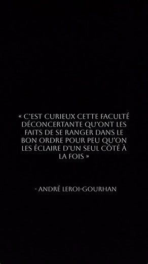 𝐀𝐑𝐈 on Instagram: "Cette phrase n’est pas d’un juriste, mais d’un immense ethnologue, archéologue et préhistorien, André Leroi-Gourhan. L’homme était un grand défenseur de la précision scientifique dans ses travaux. Mais c’était aussi la boussole, la phrase fétiche de l’immense Henri Leclerc. Pourquoi un ténor du barreau citait-il un archéologue ? Parce que leurs métiers se ressemblent un peu. L’un comme l’autre tentent de reconstruire le passé, l’un à partir de traces, d’archives, de fouille