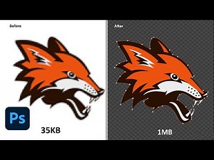 Remove White Background from logo and convert into vector in photoshop