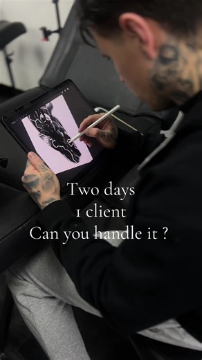 Two days, 1 client can you handle it ? #essex #southend #tattooideas #uktattoo
