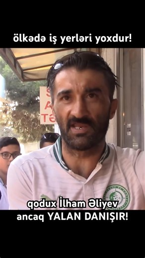 There are no jobs in the country! People are wandering around aimlessly! The poor Ilham Aliyev is...