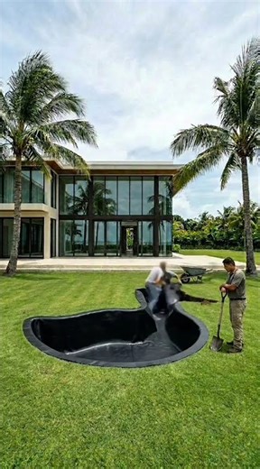 Luxury Backyard Transformation: Stunning Natural Pool with Water Lilies & Tropical Design