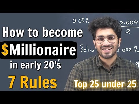 How to become a Millionaire in early 20's ? Step by step guide