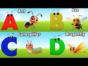Insects Alphabet Song | Insects ABC Song | Phonics for Kids | Alphabet Letters