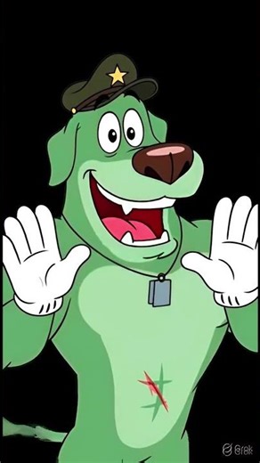 A muscular cartoon dog doing a heavy lift, cartoon guard dog looking terrifyingly stronger#DogLove