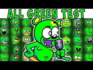 ALL GREEN TEST | FNF Character Test | Gameplay VS Playground