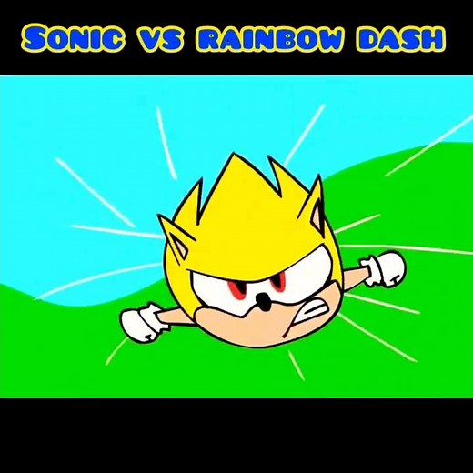 SUPER SONIC VS RAINBOW DASH!!! #shorts #shortsbrasil