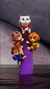 dinosaurs help the PAW Patrol rescue kittens!