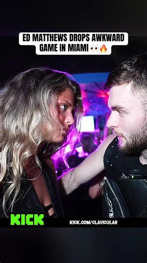 ED MATTHEWS DROPS AWKWARD GAME IN MIAMI 👀🔥 #edmatthews #clavicular #fyp #clips