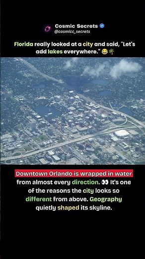 Why Orlando Has So Many Lakes 🌊🏙️ #short #viral #trending #orlando