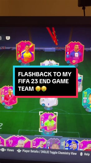 Flashback to my FIFA 23 End Game Team