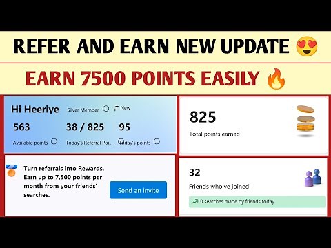 Microsoft Rewards Refer & Earn — New Method Earn 7,500 Points Easily | Refer Your Friend