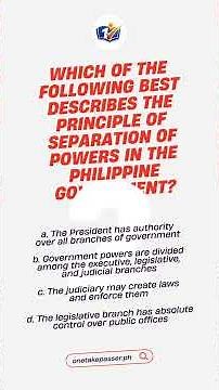 Civil Service Exam General Information Practice Question 2026 #3 | OneTakePasser PH