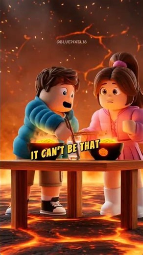 Roblox Noodle Hot Lava Experiment?! USA American Challenge 🤤 #roblox #funnyroblox