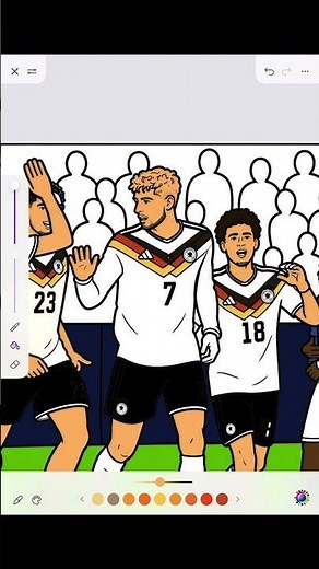 Football Players Coloring Pages | Germany WC 2026 #coloring #coloringpages #footballcoloring