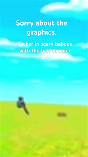 Scary baboon hacker! With the kick hammer and ban hammer. #fyp #vr