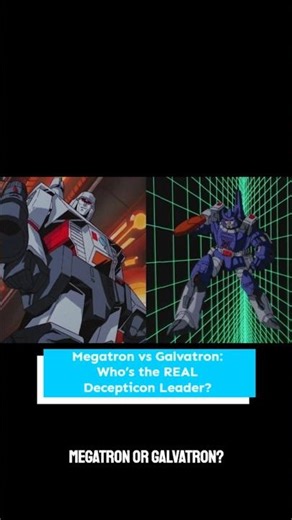 Megatron vs Galvatron: Who's the REAL Decepticon Leader? #transformers #megatron #shorts