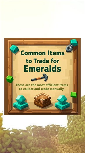 Get emeralds in Minecraft 1.21 #minecraft #minecraftedit #minecraftemerald