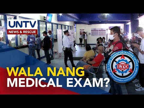 Periodic medical exam requirement ng driver's license holders, inalis na ng LTO