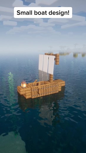 Minecraft Small Boat Design Tutorial