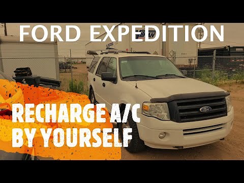 Ford Expedition - HOW TO RECHARGE A/C AIR CONDITIONING BY YOURSELF