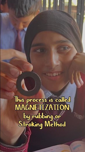 Magnetization by rubbing or Stroking Method #magnet #magneticsubstance #magneticproperties #explore