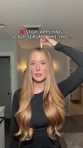 My step by step scalp serum routine that I’ve been doing every night for months now! My goal is to take a bit of extra time to make sure the serum is spread along my scalp as evenly as possible and not getting stuck in my hair. Because whether your goals in using a scalp treatment are decreasing shedding, improving signs of hair loss, promoting hair growth, or just improving the health of your scalp and new hair growth, if most of it is getting stuck in your hair, you’re not going to get the res