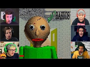 Gamers Reactions to Angry Baldi (JUMPSCARE) | Baldi's Basics