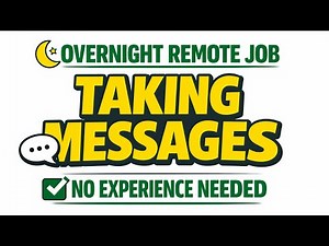 🌙 💻Work From Home Overnight Answering Service Reps | Taking Messages From Home (Beginner Friendly)