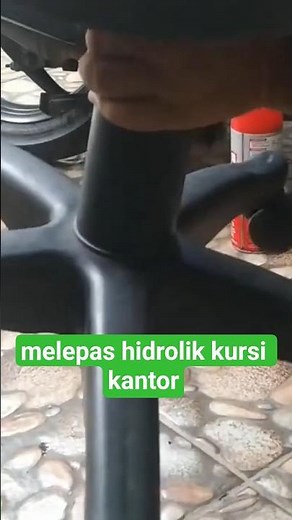 ANTI GAGAL! cara melepas hidrolik kursi kantor yang keras #diy #kursikantor