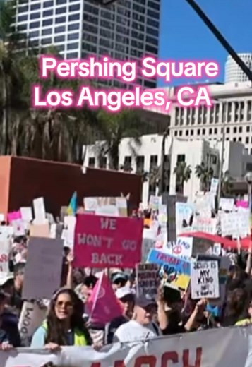 We’re here Los Angeles! The Women’s March for International Women’s Day is starting now! #fiftyfiftyone #arrestelonmusk #buildtheresistance #losangeles #womensmarch #unitedwestand #resist #fotus #wethepeople #fyp #fypシ #fypage