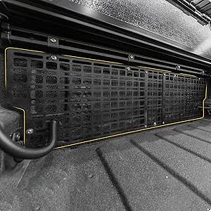 Front Bed Molle Panel Compatible with 2019-2024 Jeep Gladiator JT Truck Bed Panel Rear Cargo Storage Shelf 2023 Gladiator Accessories