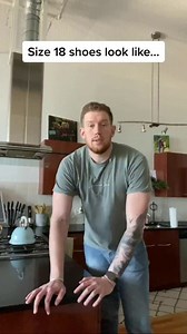 Life as a 7 foot human part 23...what would you do if you had size 18 shoes?? #buthaveyouseen #fyp | Bigbeaubrown