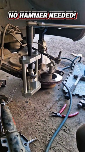 This Tool Removes a Stubborn Ball Joint So Easily #BallJoint #Mechanic #AutomotiveRepair #Shorts