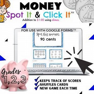 Spot It & CLICK It™ Money Game | skip counting with dimes