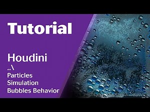 Houdini tutorial. Particles simulation Bubbles Behavior. Gas Project Non Divergent.
