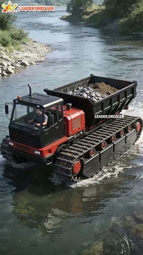 Tracked Amphibious Dump Truck for Complex Terrain Operations