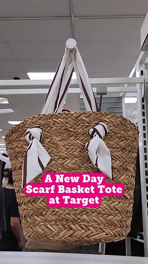 Stylish Scarf Basket Tote for Summer Days