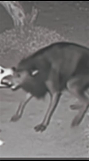 Unknown cryptid animal with dog caught on home surveillance camera #cryptid #unknownanimals #paranormal #mystery #unexplained