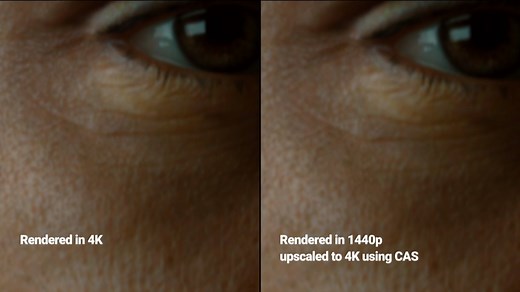 At #E3 2019, Contrast Adaptive Sharpening was demonstrated on Unity's real-time demo "The Heretic", showing a 4K-quality result, rendered in 1440p, for incredible details without sacrificing higher frame rates. See the clip on Twitch: http://bit.ly/UnityCAS | AMD Ryzen and Radeon