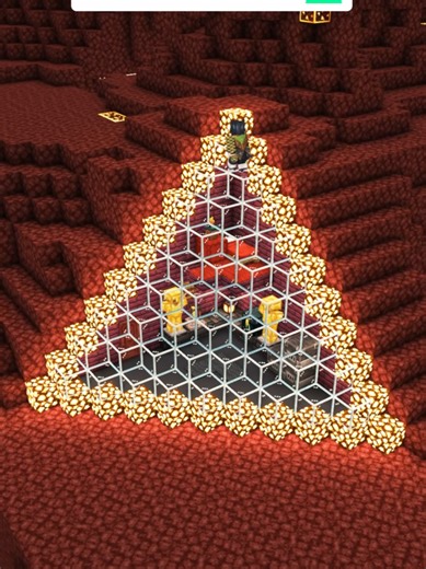 Minecraft Easy Nether Base🏠 #fyp #minecraft #viral | Minecraft Builds