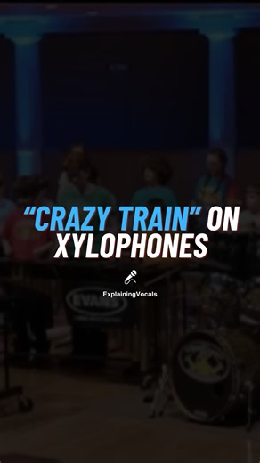 Explaining Vocals | A group of students took on Crazy Train and completely reimagined it using only xylophones and percussion instruments. What could have felt... | Instagram