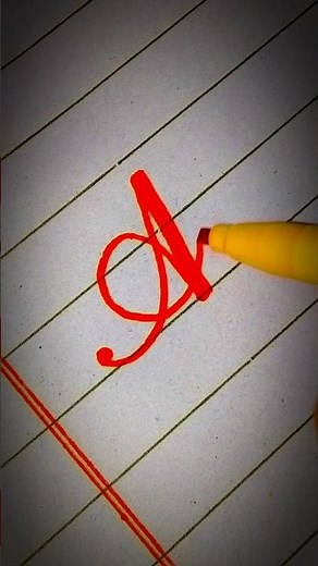 Beautiful Letter A Calligraphy Tutorial | Handwriting for Beginners ✍️ #Calligraphy #LetterA