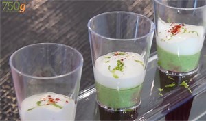 Verrines de betterave et roquette