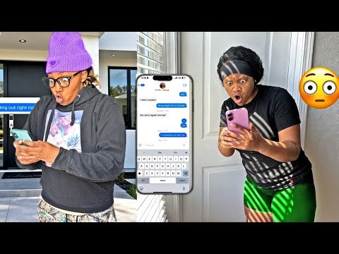 TEXTING MY WIFE “IM SNEAKING OUT RIGHT NOW” ..