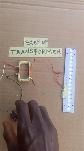 DIY this is how step up transformer works #experiment #diy #electricity #youtubeshorts #seo
