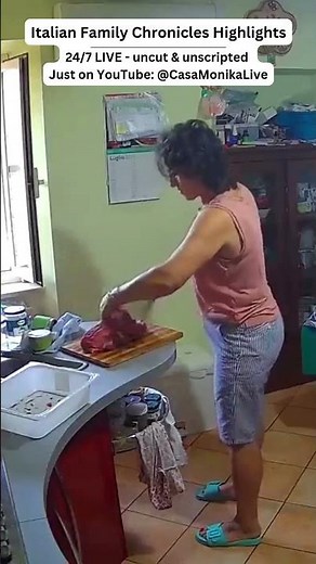 POV - You're Dinner at Monika's House 🔪🥩 #momlife