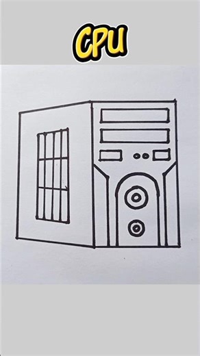 CPU Drawing #cpu #shorts #trending