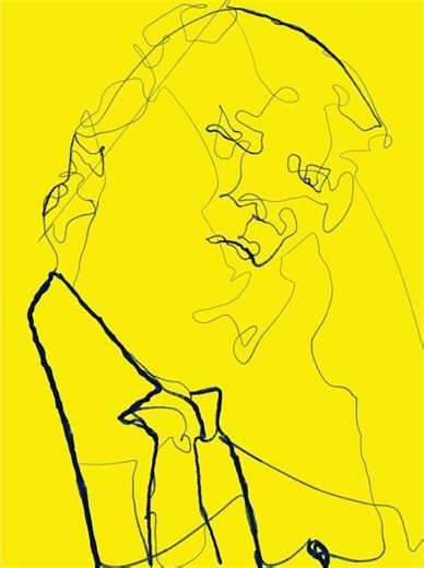 Processing 4: Digital Art - One-stroke drawing - Trump