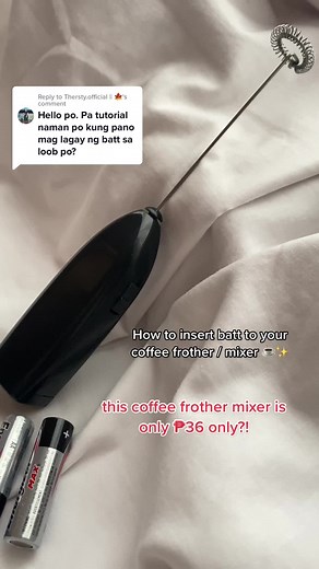 Coffee Frother Mixer Battery Installation Guide
